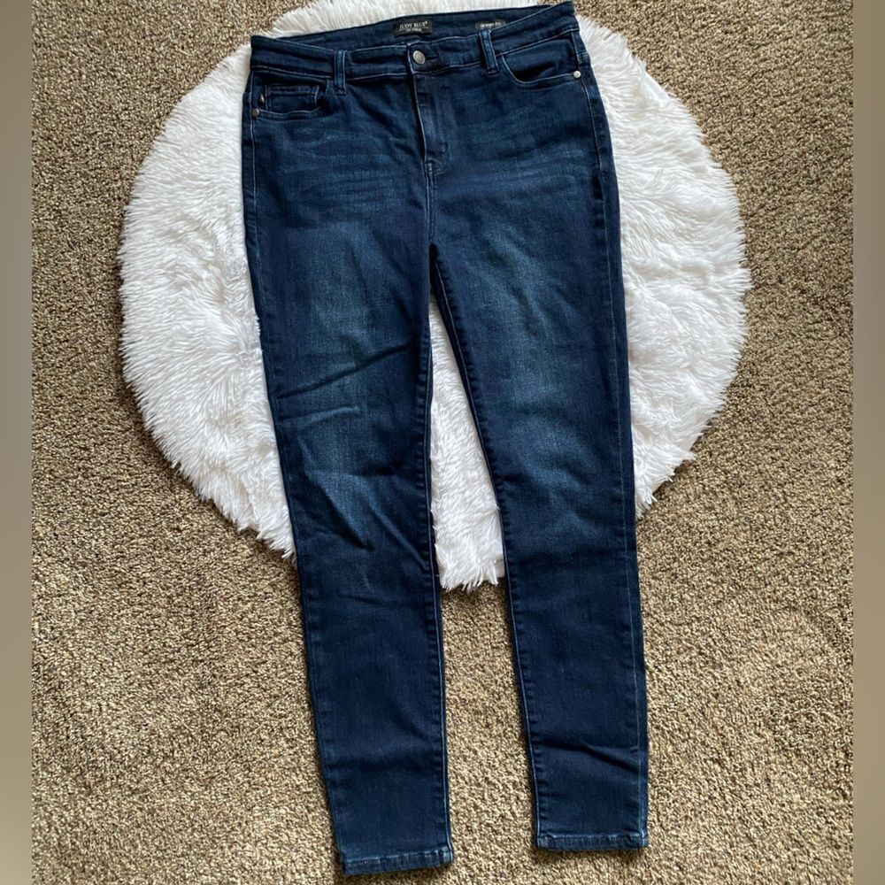 Judy Blue Skinny Fit Jeans Womens‎ Size 32 Dark Blue